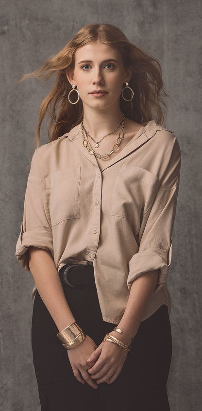 Aura Bronze Bangle