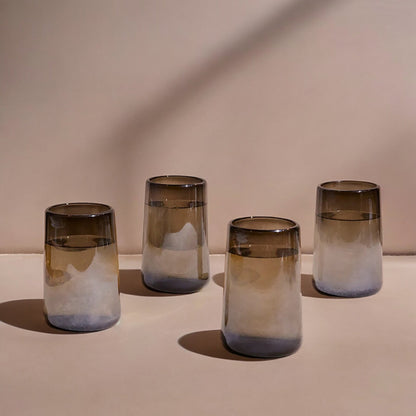 Mario Tall Smoke Luster Glasses | Set of 4