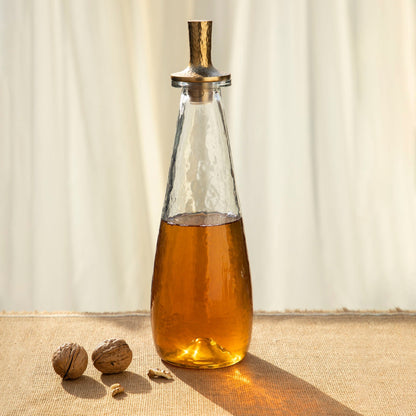 Tall Pebbled Decanter