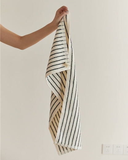 Scandi Retro Stripe Cotton Bath Towel