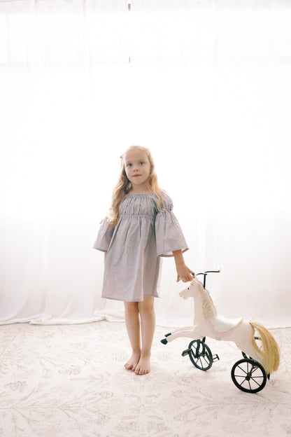 Kennedi Bell Sleeve Dress | Muted Purple