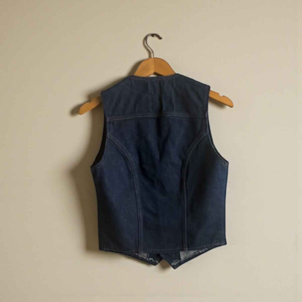 Vintage Wrangler + Harley Davidson Denim Vest (Size Medium) image 1