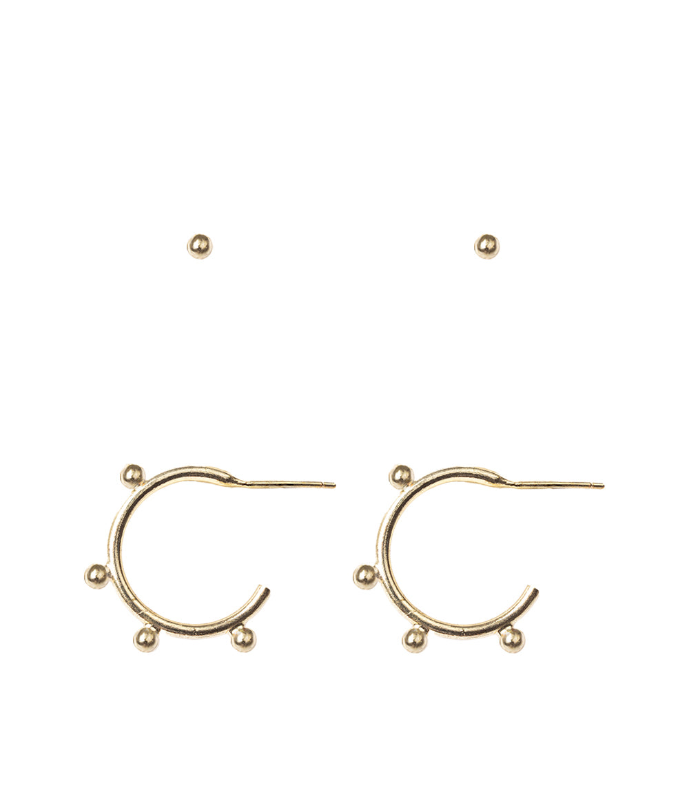 Pari Dot Hoop Earring Set | Set of 2