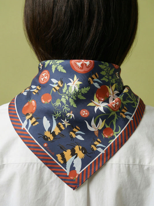 Bumblebees Cotton Silk Bandana