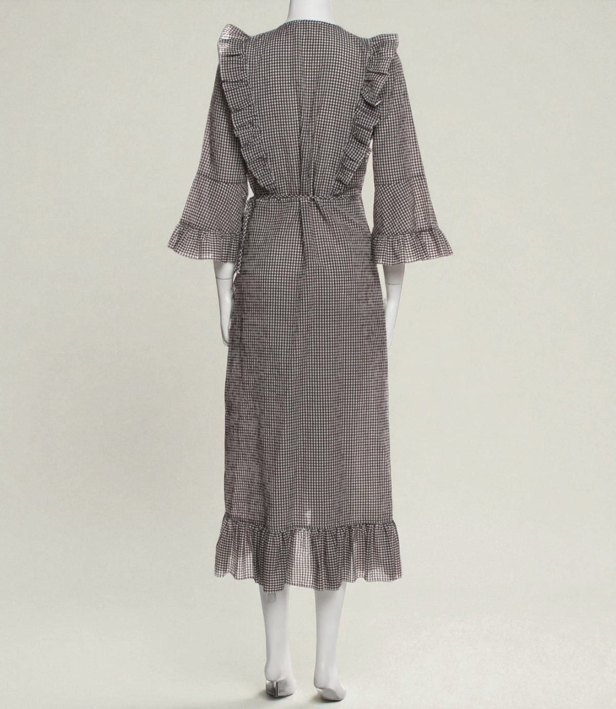 Gingham Midi Dress (Size 8) image 2