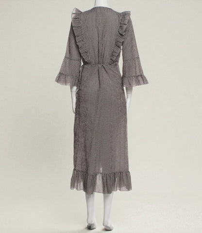 Gingham Midi Dress (Size 8) image 2