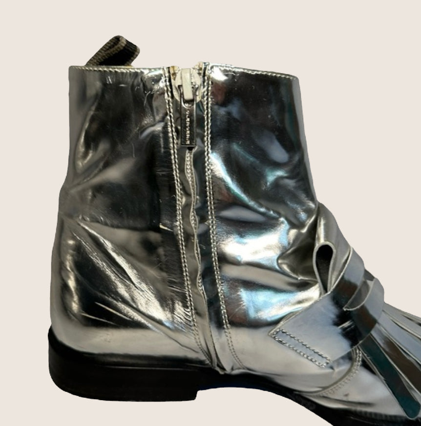 Clergerie Metallic Ankle Boots  (Size 39 EU/9) image 4