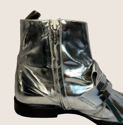 Clergerie Metallic Ankle Boots  (Size 39 EU/9) image 4