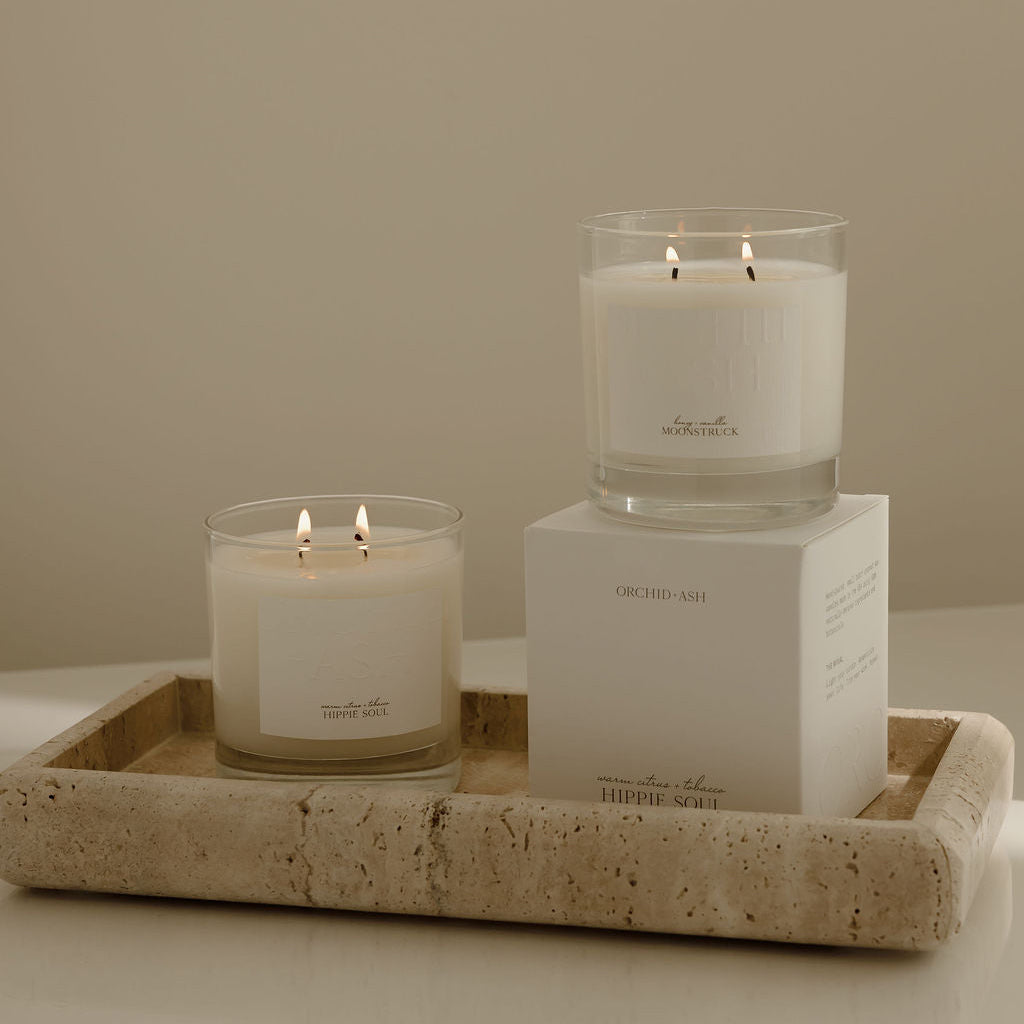 Hippie Soul Natural Candle | Warm Citrus + Tobacco
