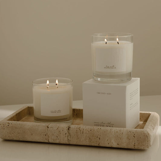 Hippie Soul Natural Candle | Warm Citrus + Tobacco