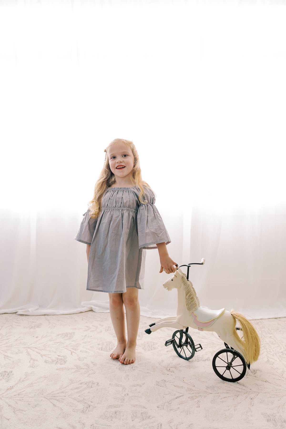 Kennedi Bell Sleeve Dress | Muted Purple