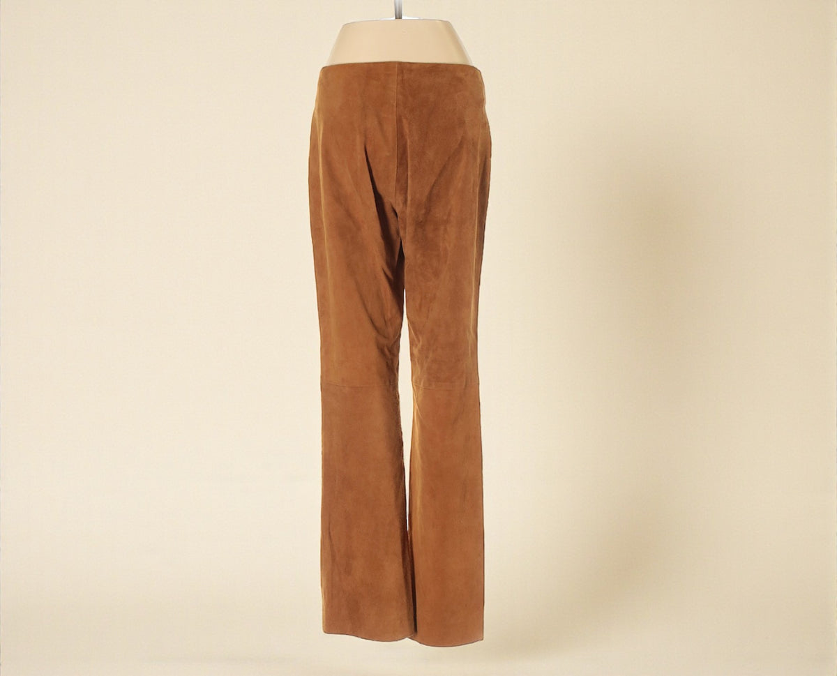 Ralph Lauren Sport Tan Leather Pants (Size 4) image 1