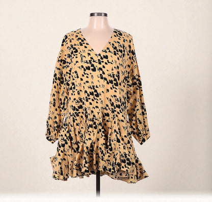Anine Bing Painterly Leo Peyton Shift Dress (Size Medium) image 0