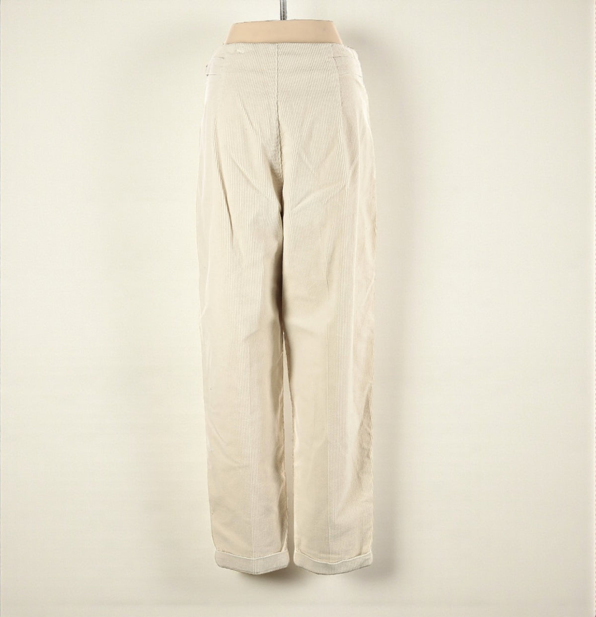CLOSED High Waisted Ivory Cords w Tab Detail (Size 28) image 1