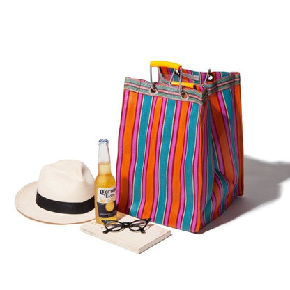 Recycled Plastic Stripe Bag