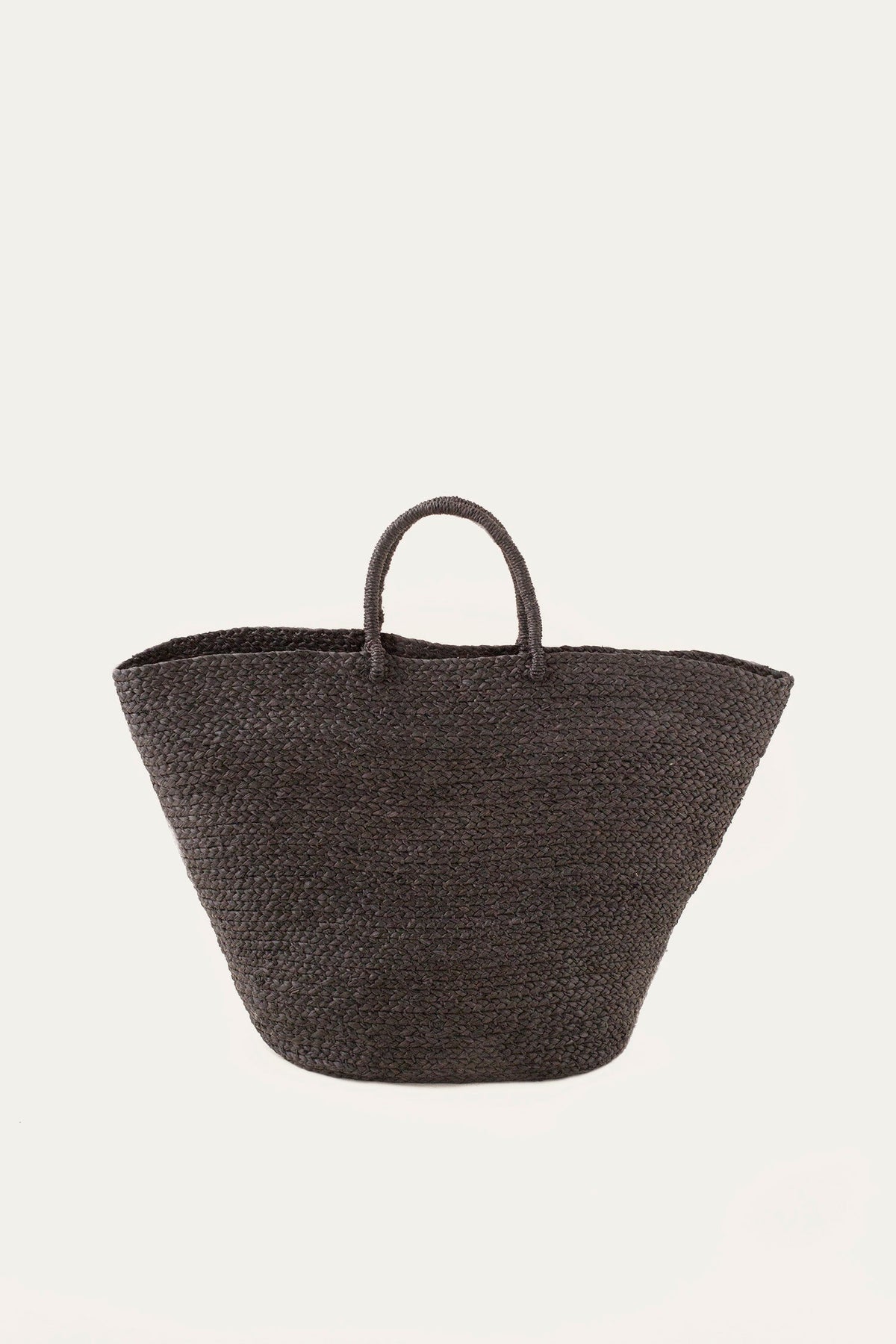 Braided Raffia Tote | Black