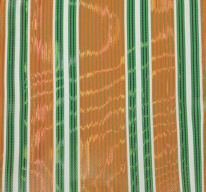 Woven Market Shopper | Spanish Orange & Grass Green