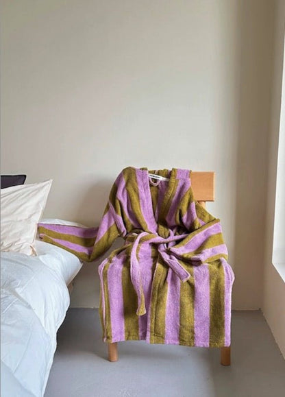 Whimsical Stripe Organic Cotton Bath Robe