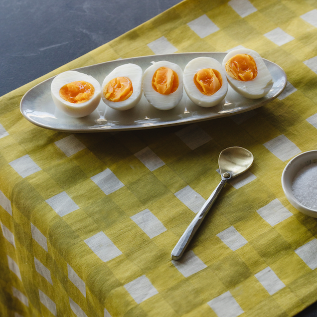 Yellow Cross Hatch Table Runner