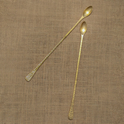 Pebbled Long Spoons | Set of 2