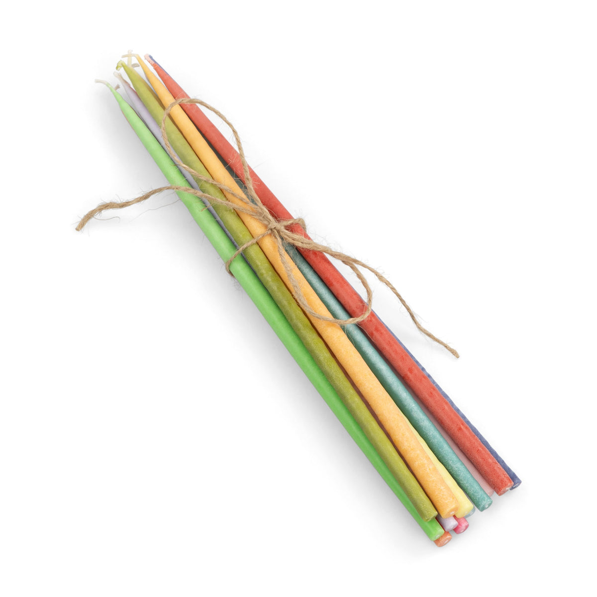 Rainbow Thin Taper Candles | Set of 12