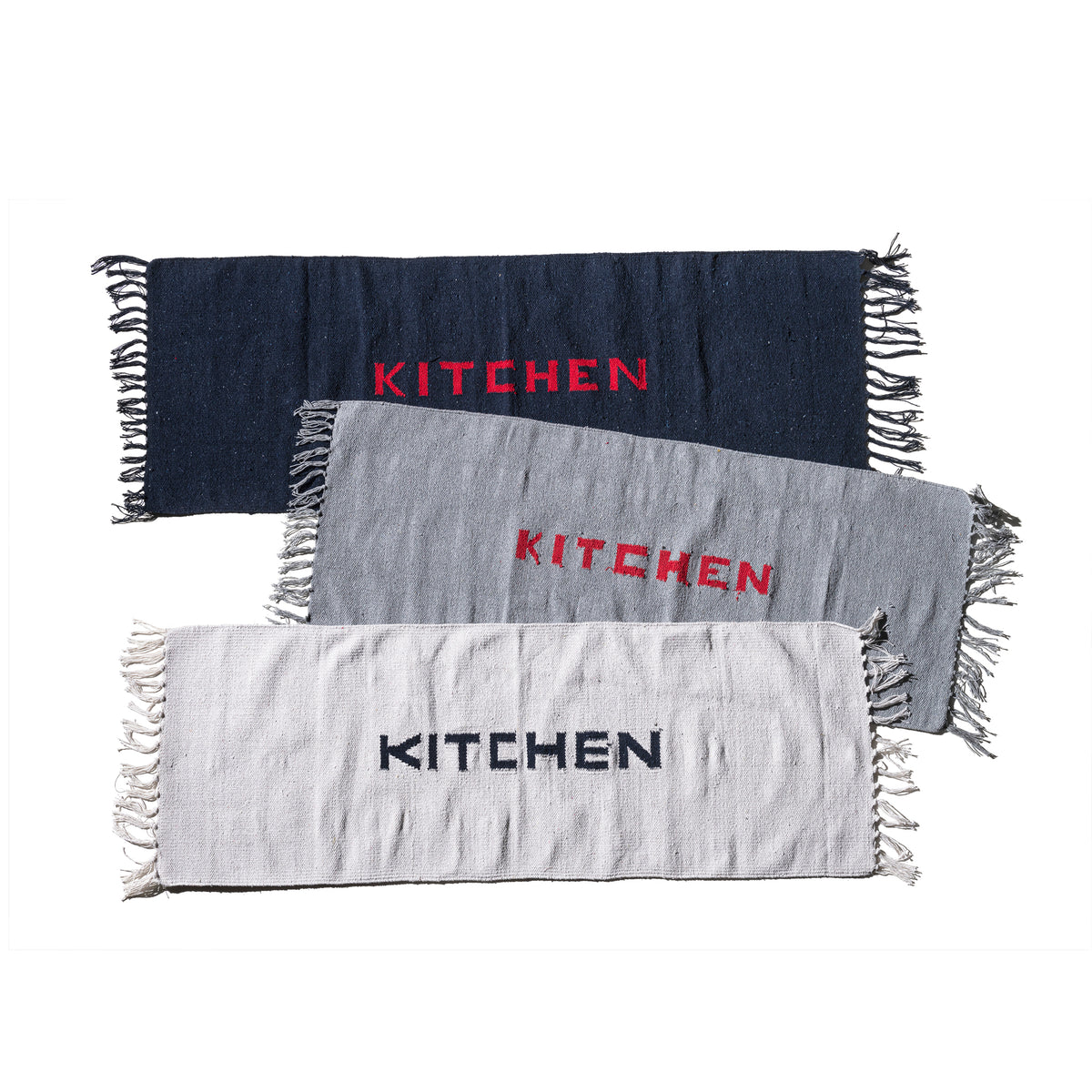 Handloomed Recycled Yarn Kitchen Mat