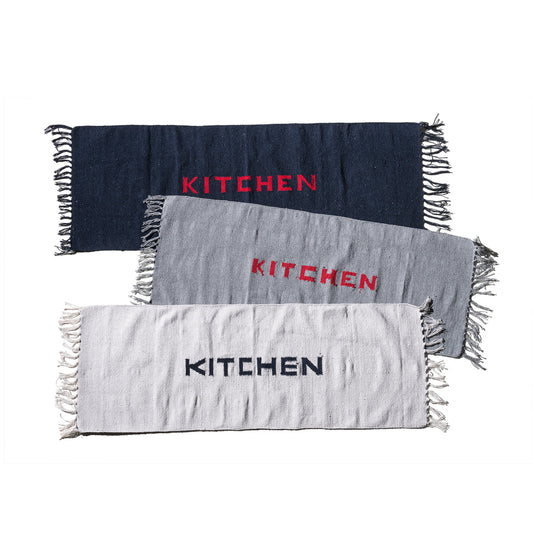 Handloomed Recycled Yarn Kitchen Mat