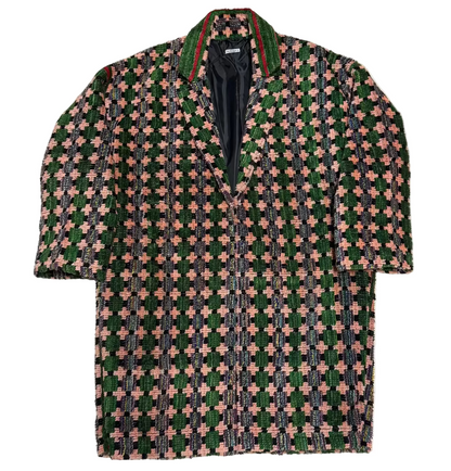 Truck Seat Fabric Collared Coat