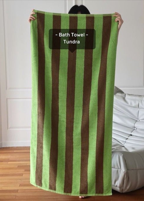 Retro Stripe Organic Cotton Bath Towel