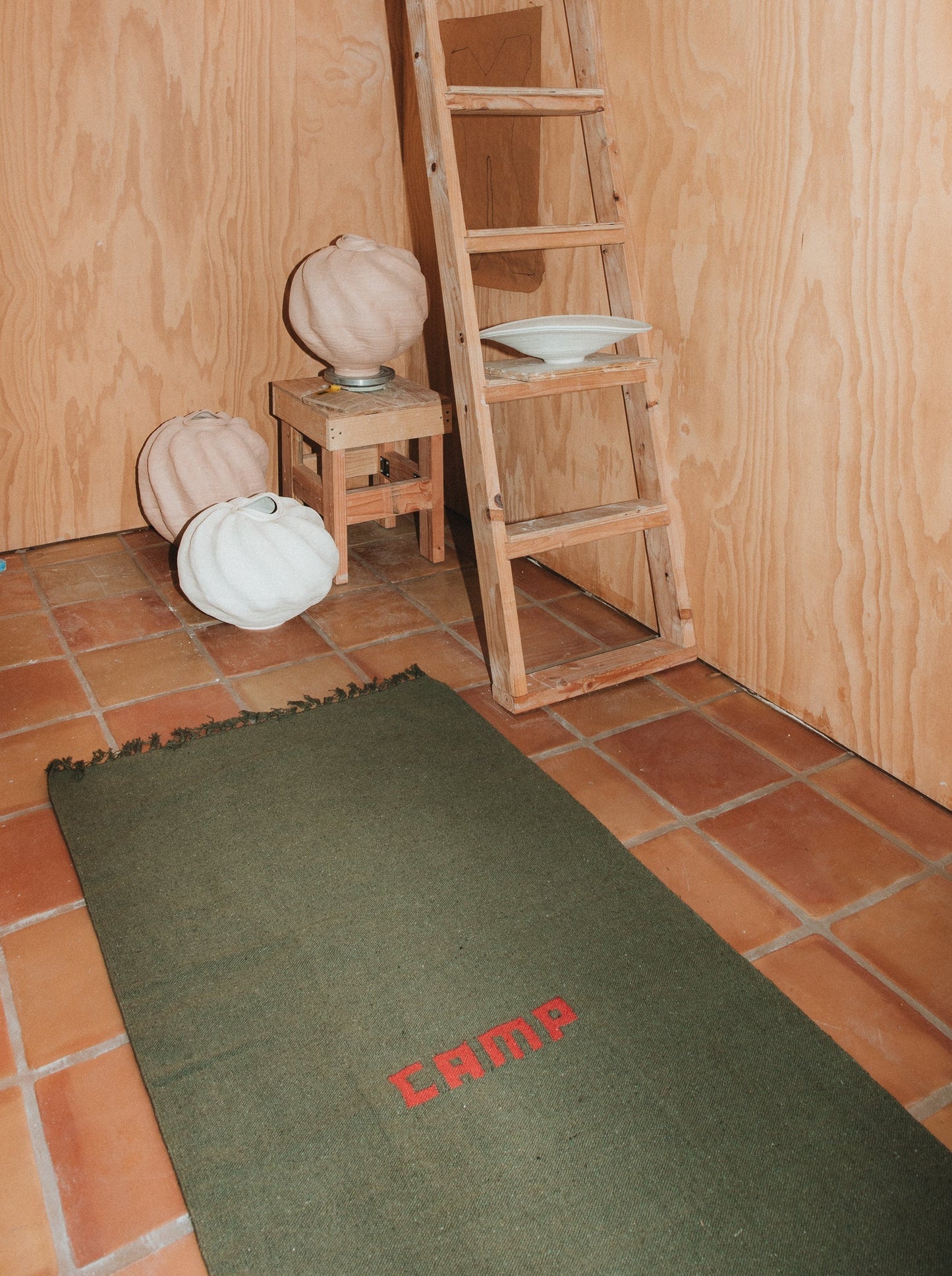 Handloomed Recycled Yarn Camp Rug