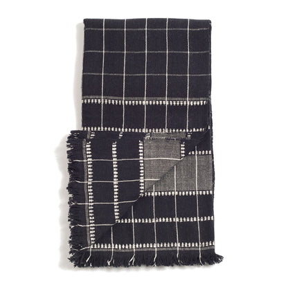 Treacle Checks Pattern Organic Cotton Handloom Throw