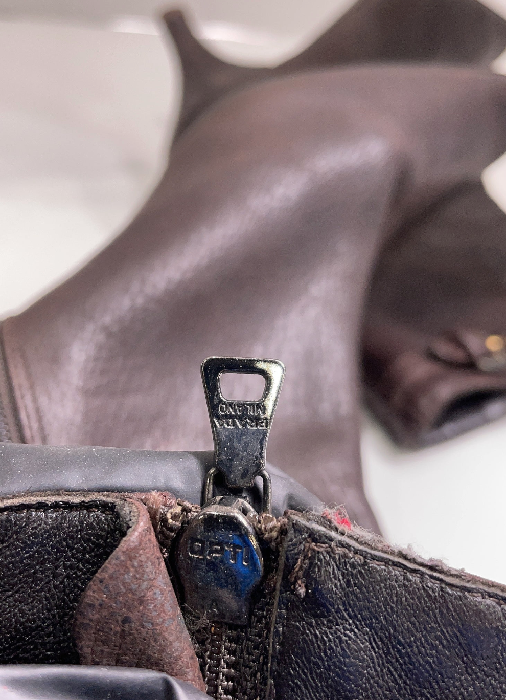 Prada Brown Leather Ankle Boot (Size 9) image 6