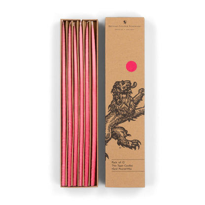 Neyron Pink Thin Taper Candles