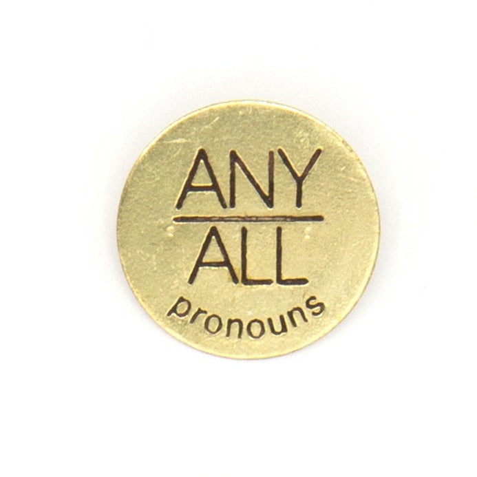 Brass Pronoun Pins