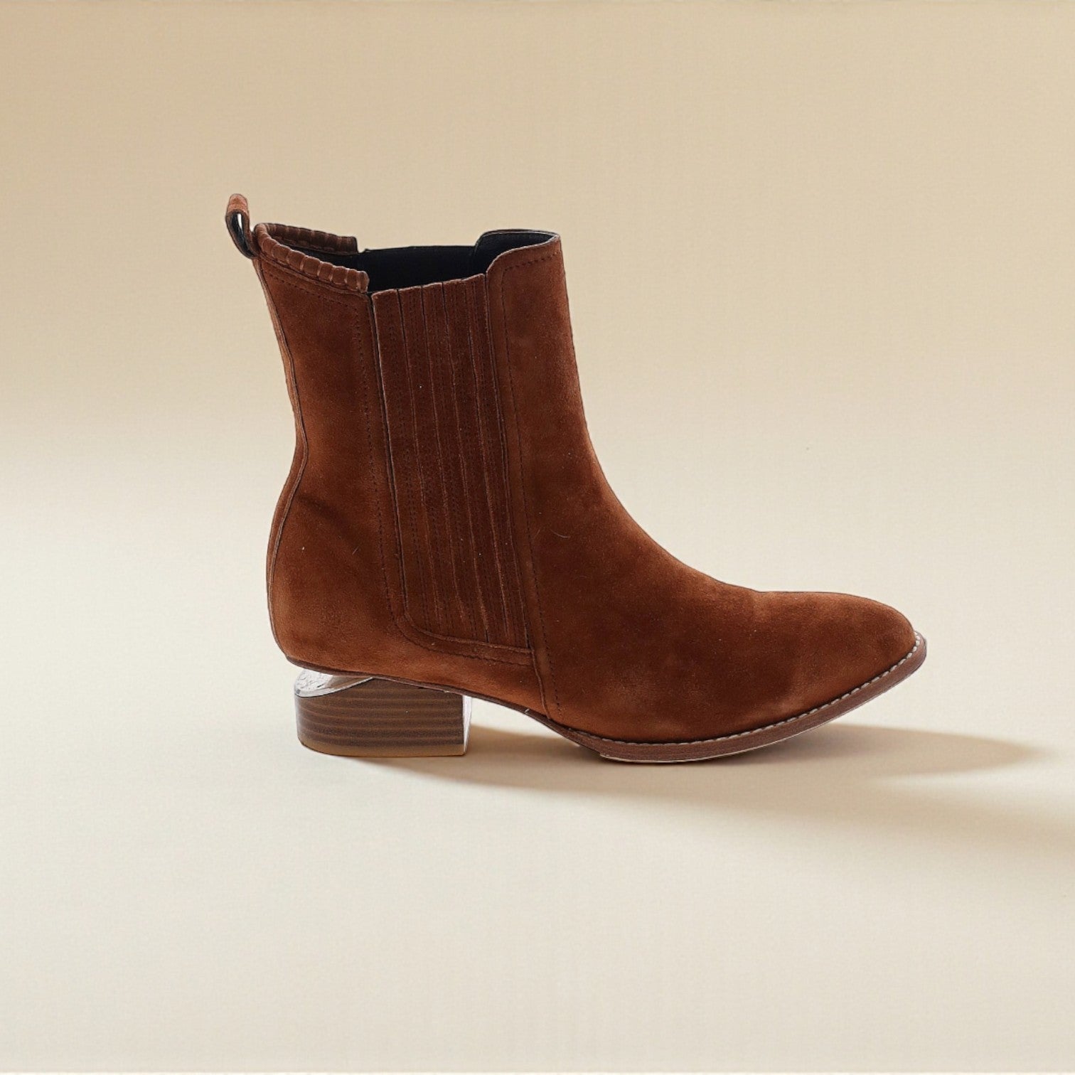 Alexander Wang Brown Suede Western Chelsea Boot (Size 10) image 0