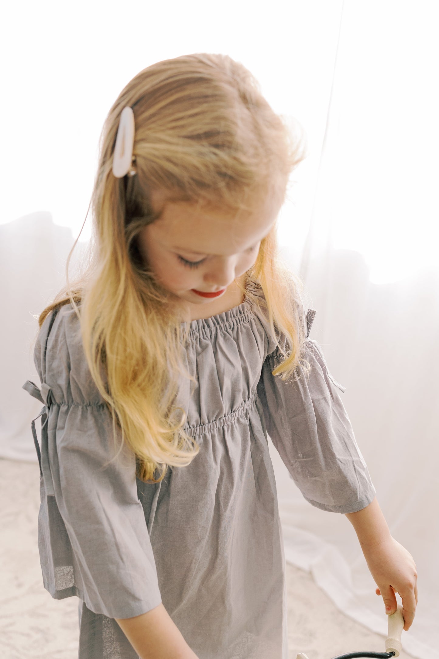 Kennedi Bell Sleeve Dress | Muted Purple