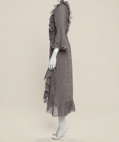 Gingham Midi Dress (Size 8) image 1