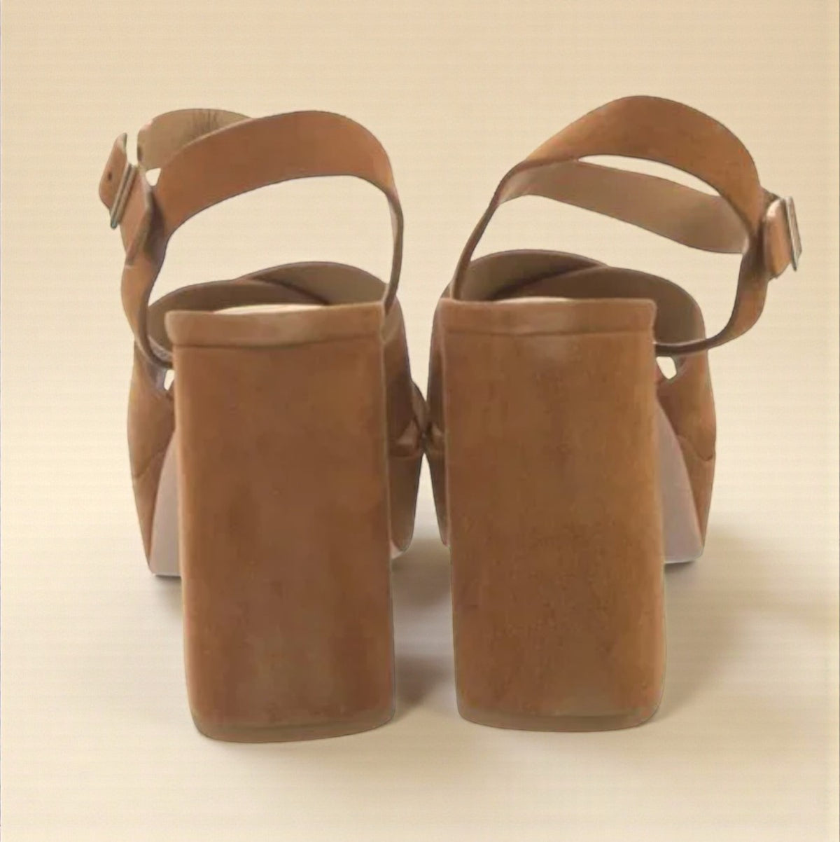 Suede Platform Sandal (Size 9.5) image 4