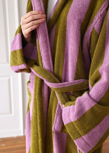 Whimsical Stripe Organic Cotton Bath Robe