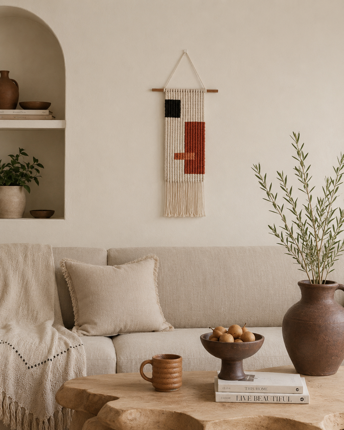 Block Macramé Wall Hanging