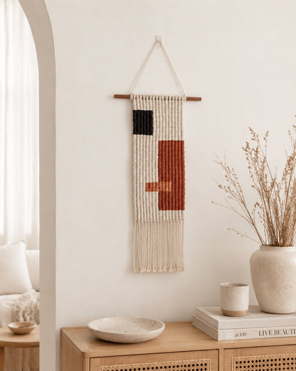 Block Macramé Wall Hanging