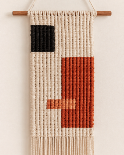 Block Macramé Wall Hanging
