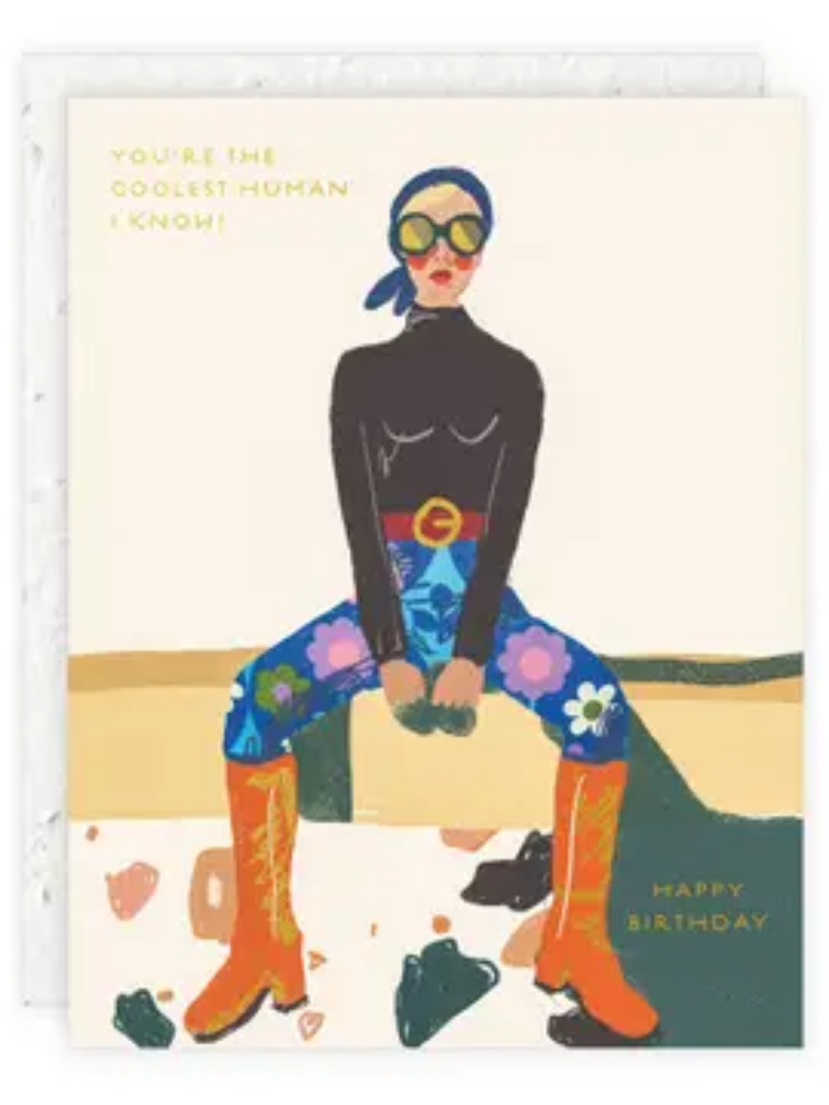Chic Seeded Birthday Card