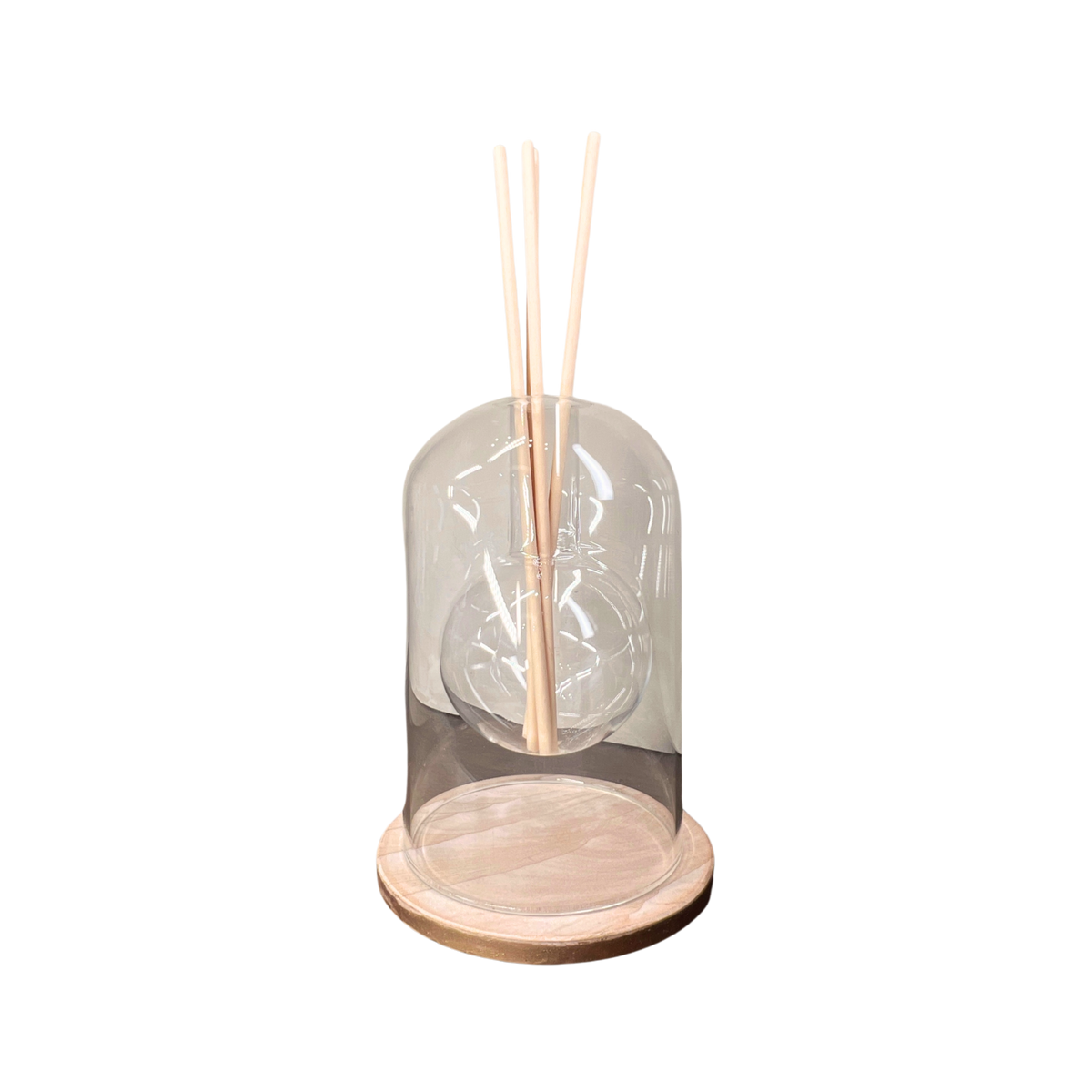 Double Glass Orb Diffuser Vase