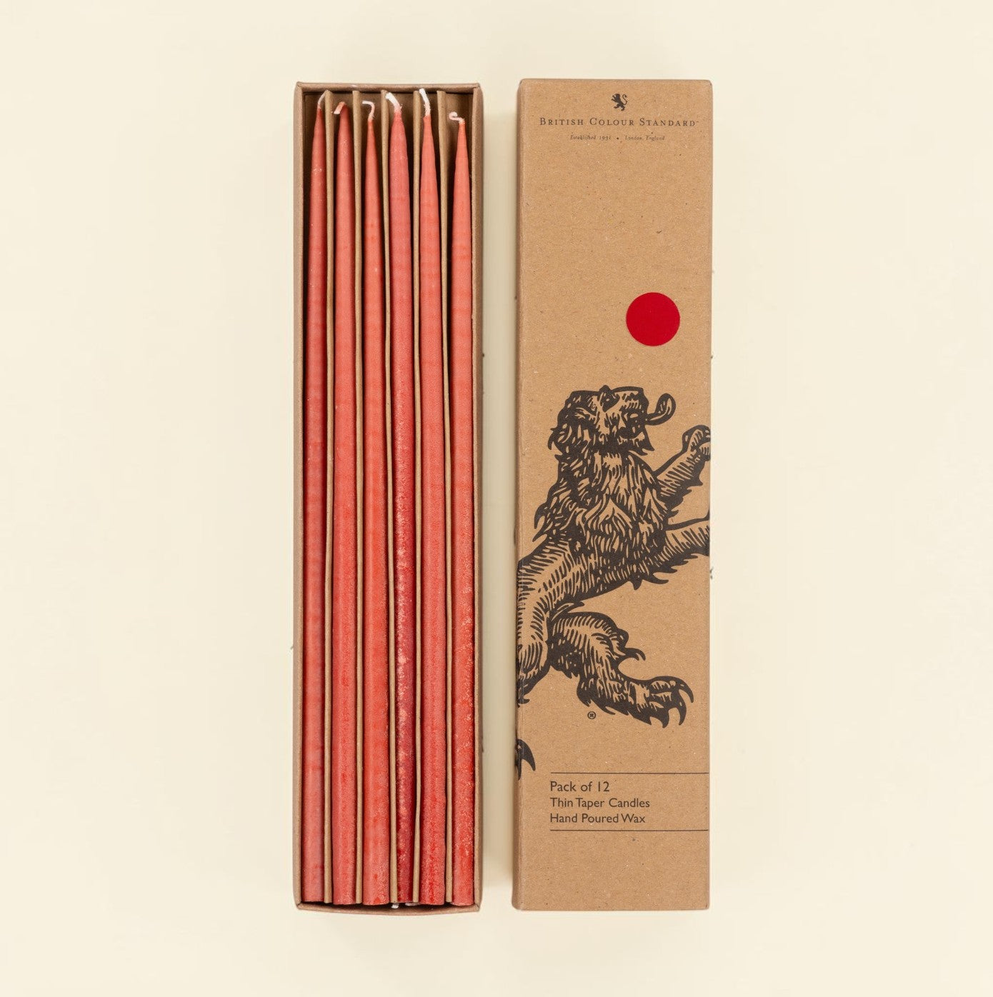 Guardsman Red Thin Taper Candles