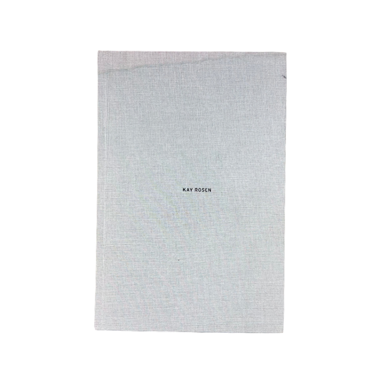 Linen Cover Book: Kay Rosen / Wall Paintings and Drawings