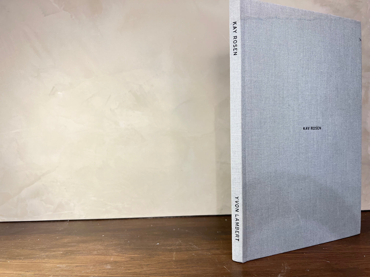 Linen Cover Book: Kay Rosen / Wall Paintings and Drawings