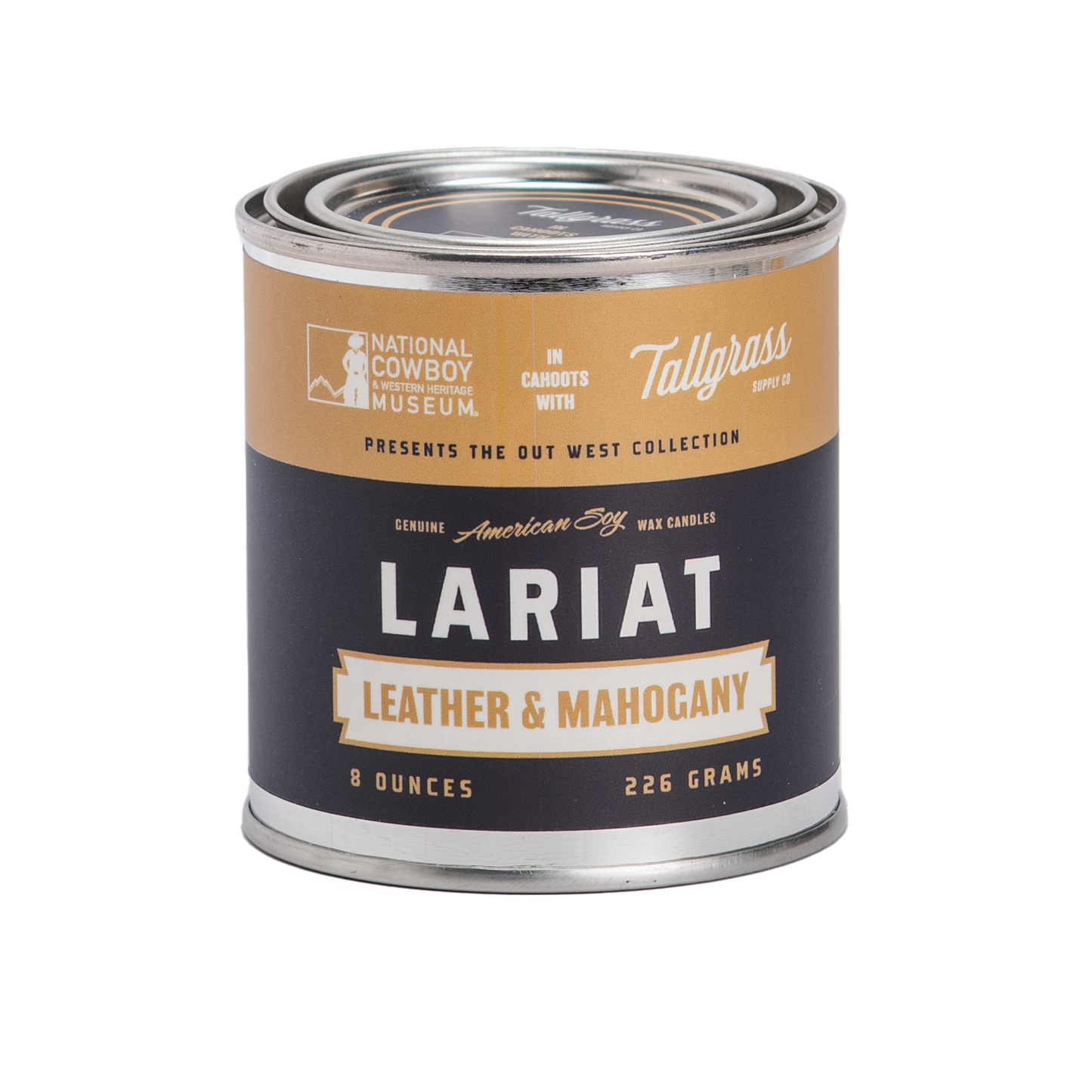 Lariat Soy Wax Candle | Leather + Mahogany