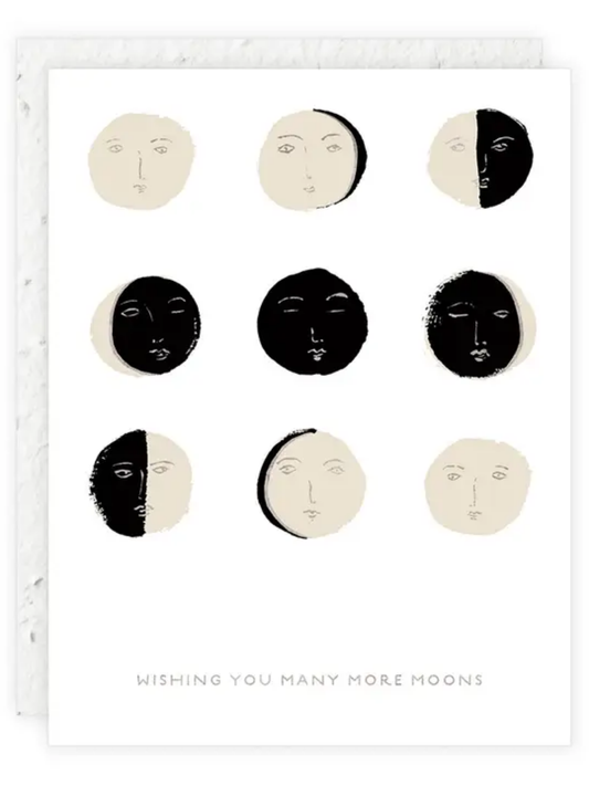 Many Moons Seeded Birthday Card