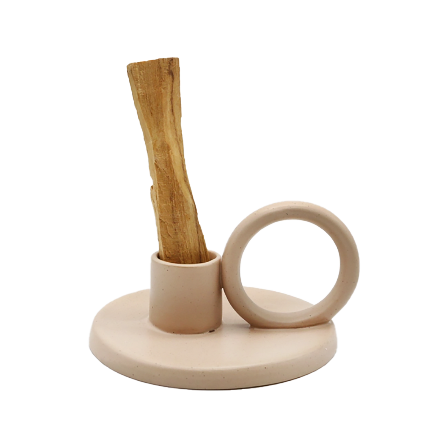 Pilar Ceramic Palo Santo + Candle Holder